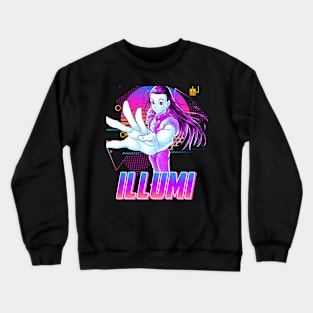 illumi Retro Style  Magnet , hunterxhunter, hunter x hunter, killua, feitan, hisoka, kurapika, leorio, pitou, sparkle, gon Crewneck Sweatshirt